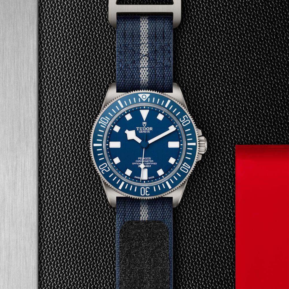 TUDOR Pelagos FXD 42mm Navy Blue Dial Fabric & Rubber Strap Watch (2025) image number 2