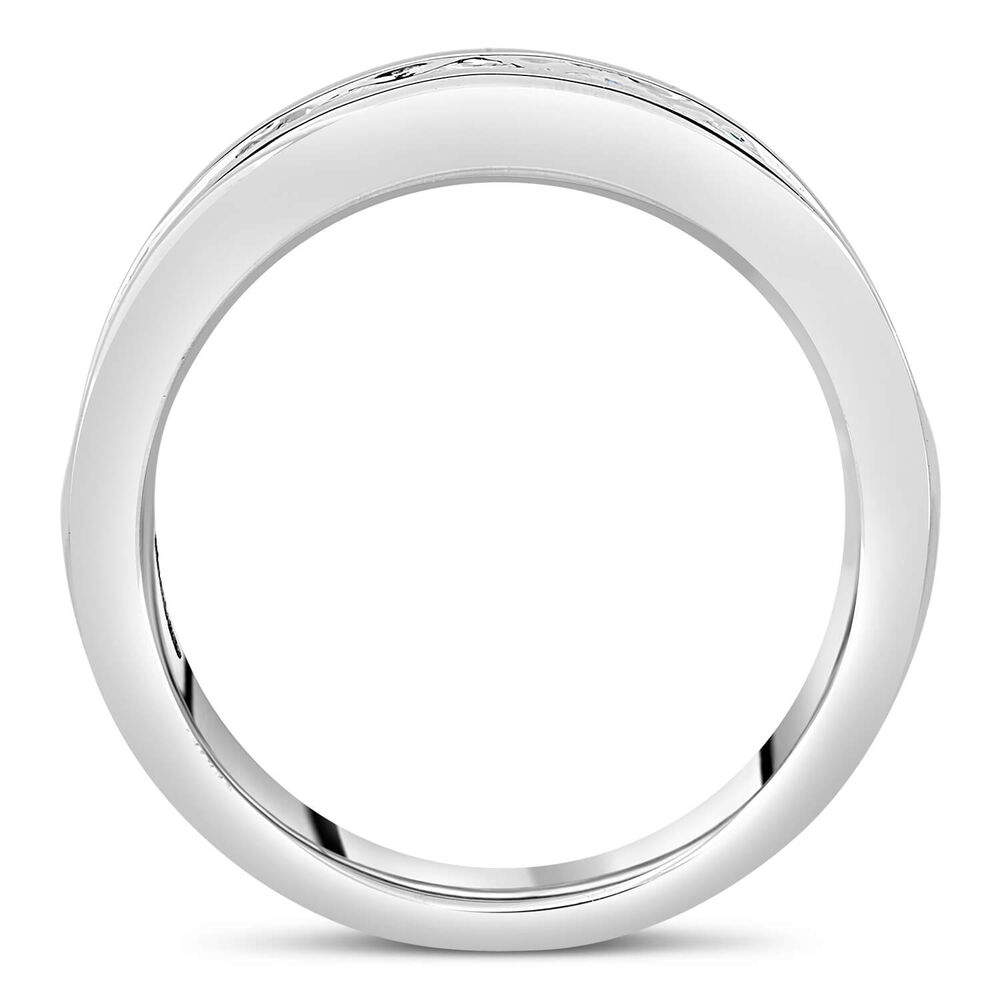 Platinum Brilliant Cut Diamond Channel Set Eternity 1.00ct Ring image number 2
