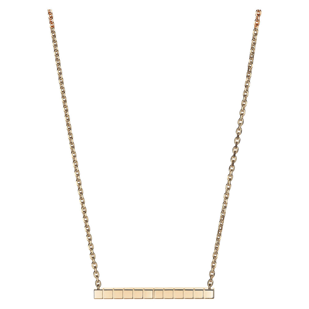 Chopard Ice Cube Rose Gold Plain Thin Necklace