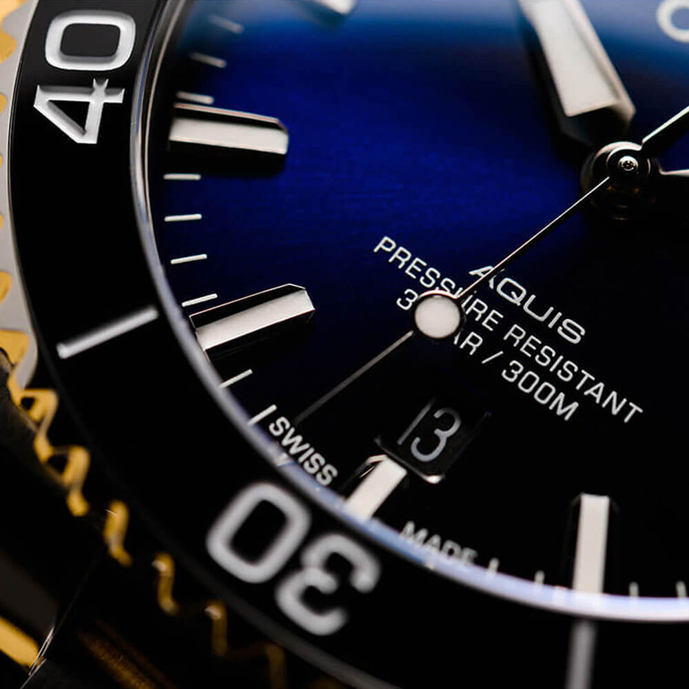 Oris Aquis 41.5mm Automatic Blue Dial Bracelet Watch image number 2