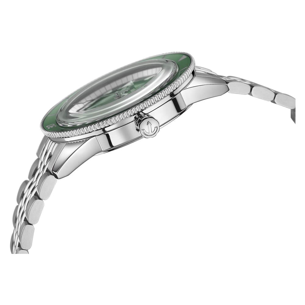 Rado Captain Cook 42mm Green Dial Green Bezel Steel Case Bracelet Watch