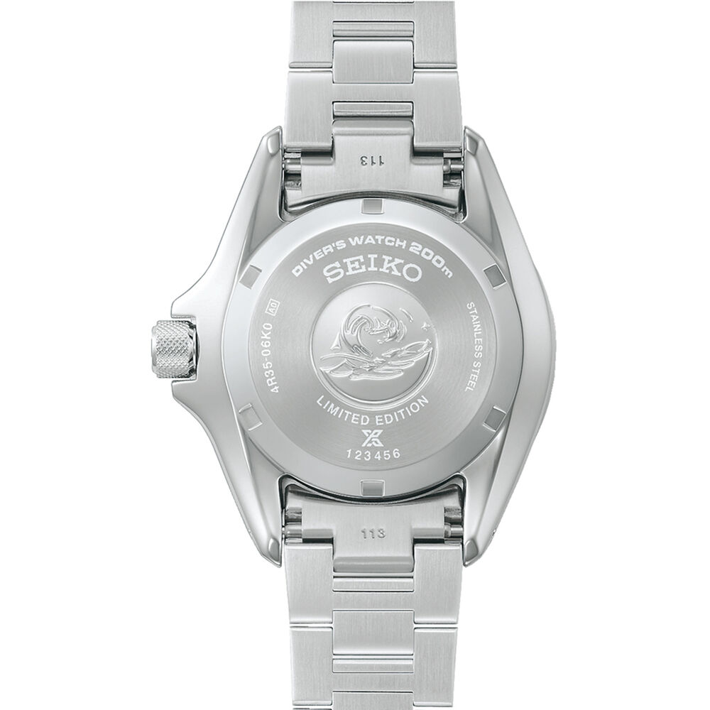 Seiko 145th Anniversary Prospex Diver's 'Samurai' Limited Edition Silvertone Watch