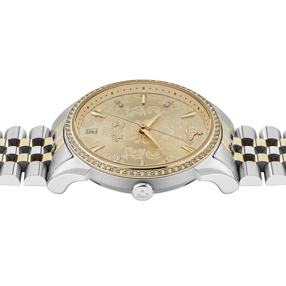 Vivienne Westwood The Wallace 38mm Champagne Dial Two Tone Steel Bracelet Watch image number 3