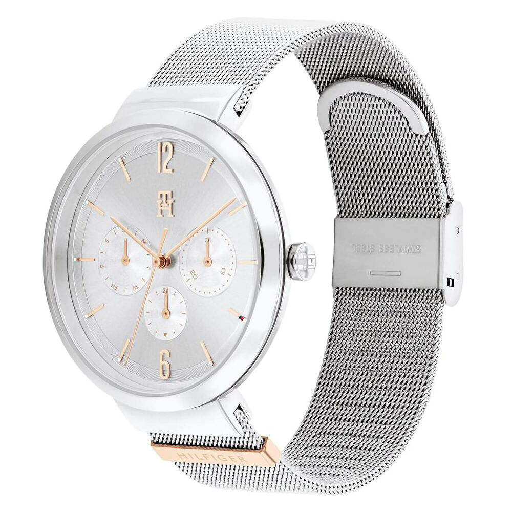 Tommy Hilfiger 40mm Silver Dial Mesh Bracelet Ladies' Watch