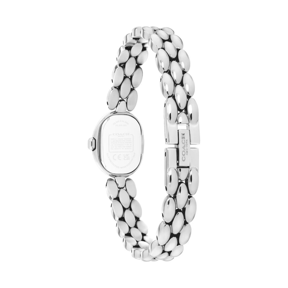 Coach Sammy 18x22.5mm White Dial Steel Bracelet Watch