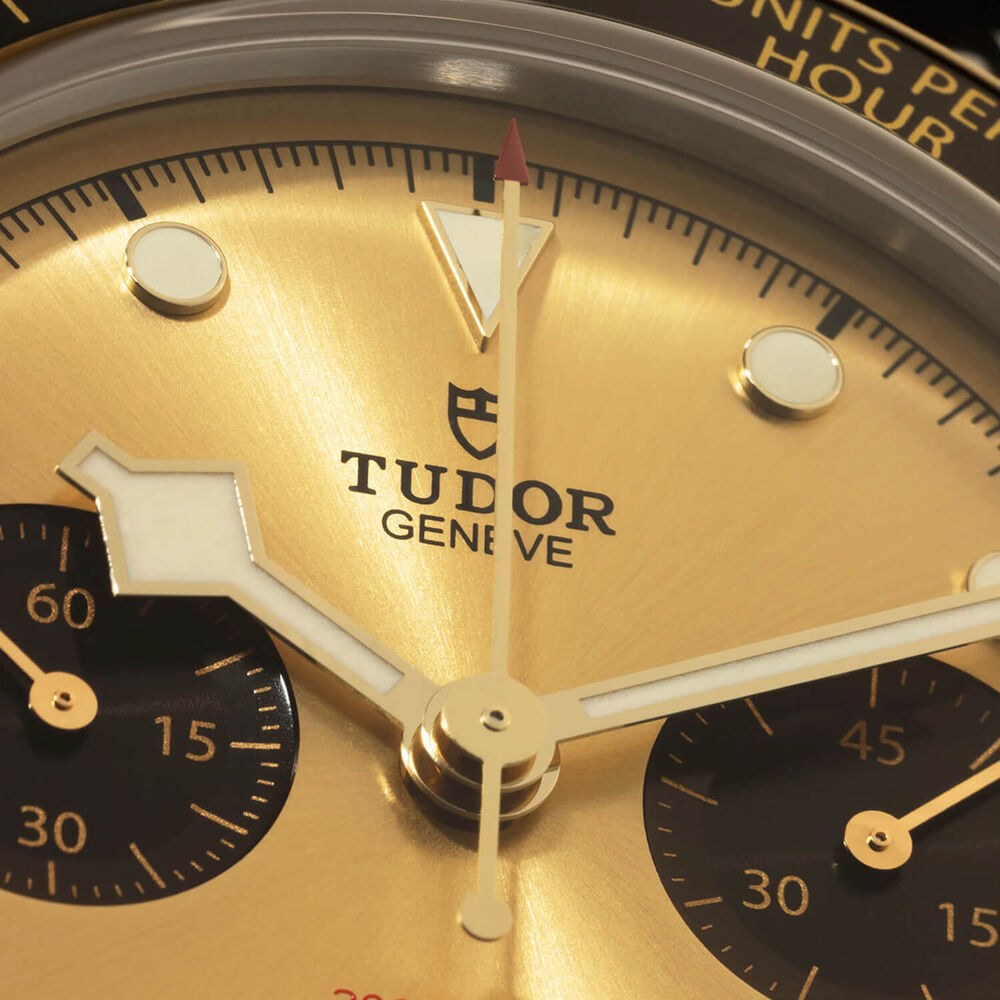 TUDOR Black Bay Chrono S&G 41mm Champagne Dial  Black Strap Watch image number 4