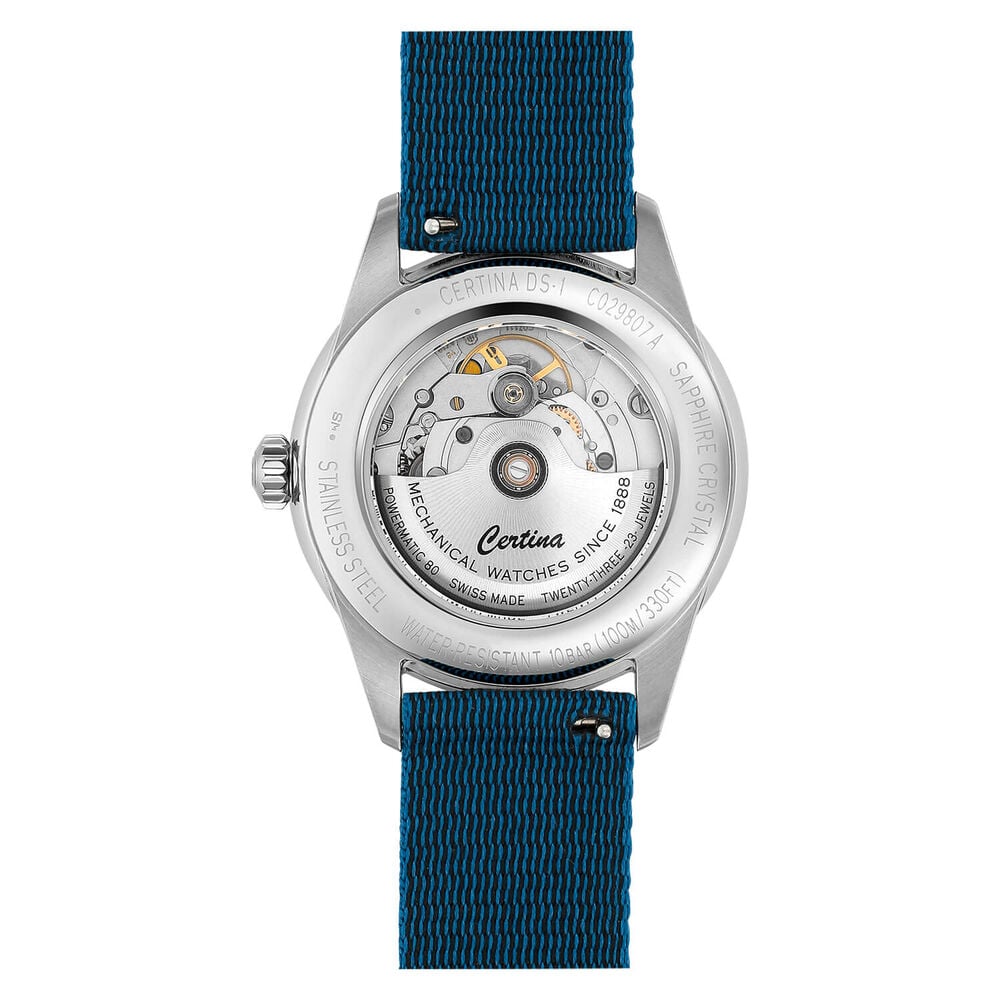 Certina DS-1 Powermatic 40mm Blue Dial Steel Case Bracelet Watch image number 2
