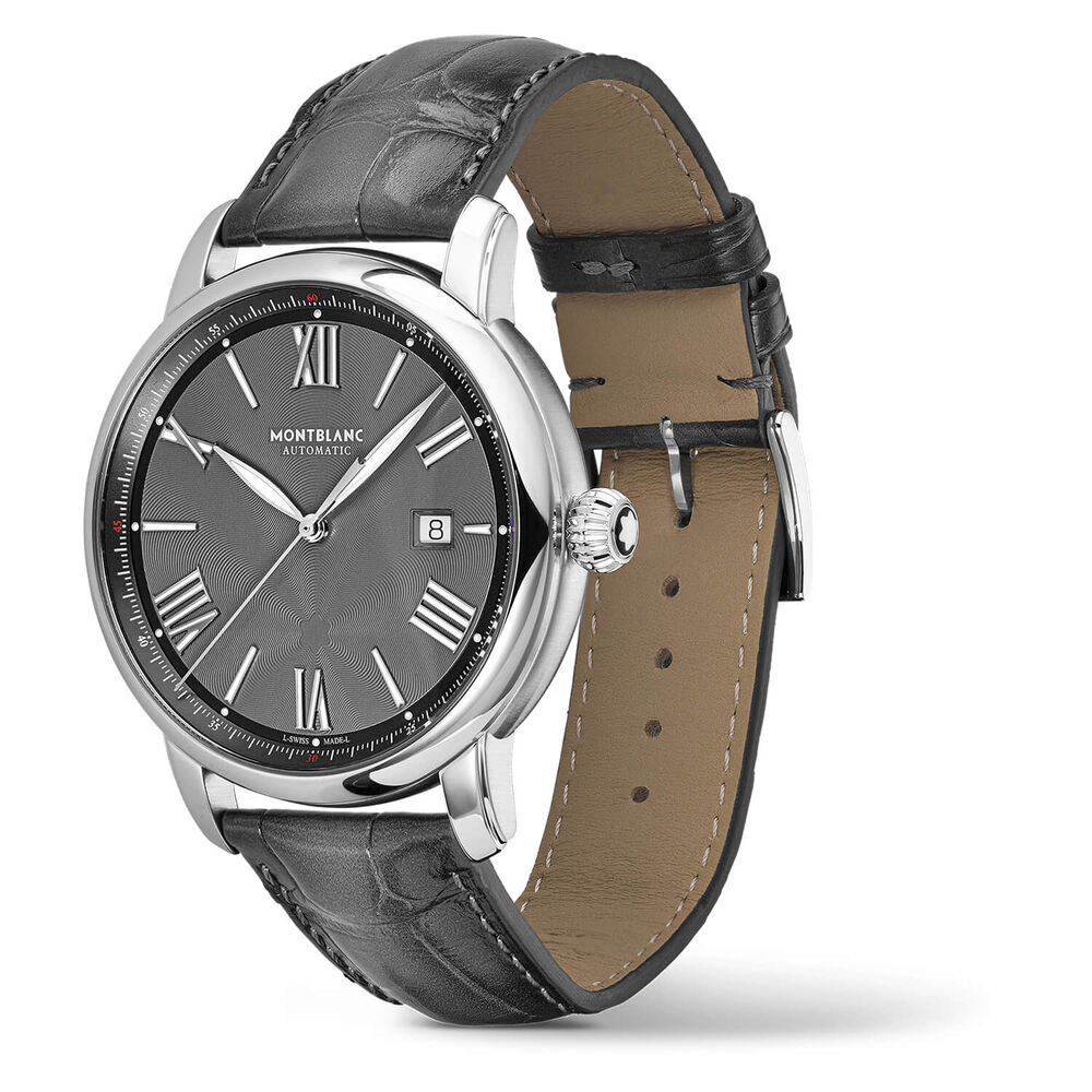 Montblanc Star Legacy 43mm Grey Dial & Strap Watch image number 3