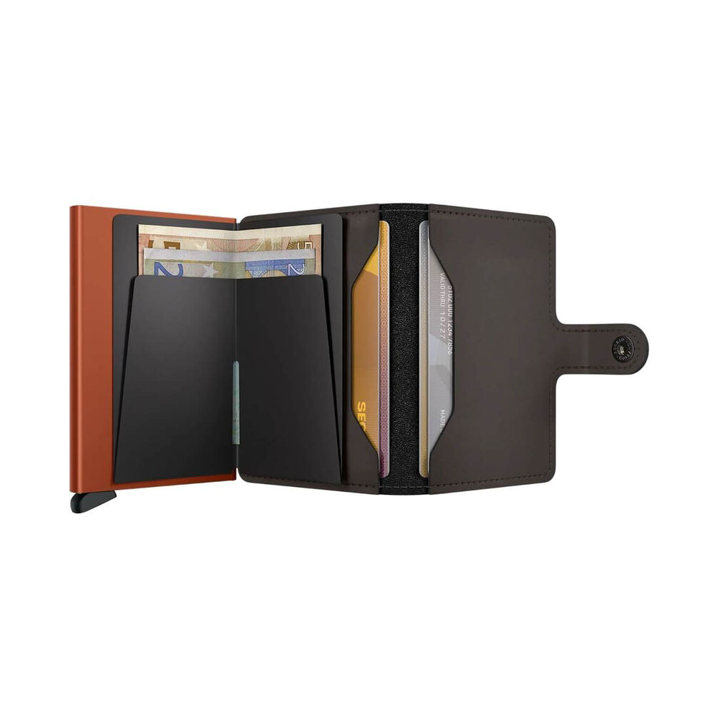 Secrid Matte Truffle & Orange Miniwallet image number 2