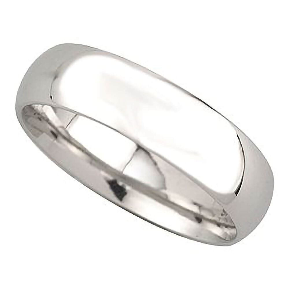 Men's platinum 6mm superior court wedding ring image number 0