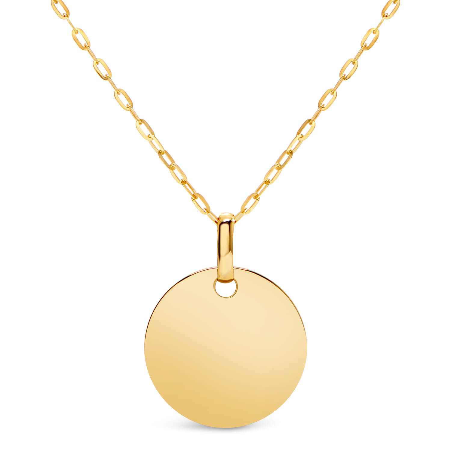 Estella Bartlett | Gold Plated Hammered Disc Necklace
