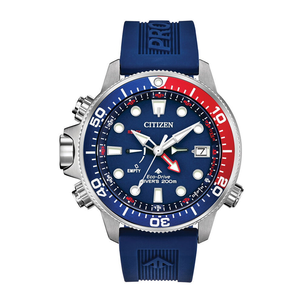 Citizen Promaster Aqualand Red & Blue Men's Diver Watch