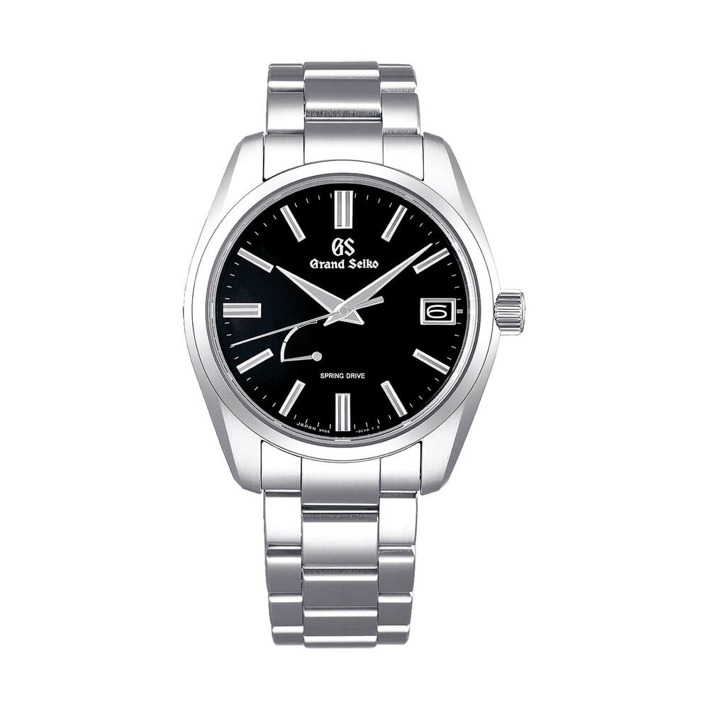 Grand Seiko ‘Deep-Black’ Spring Drive 40mm Black Dial Steel Bracelet Watch