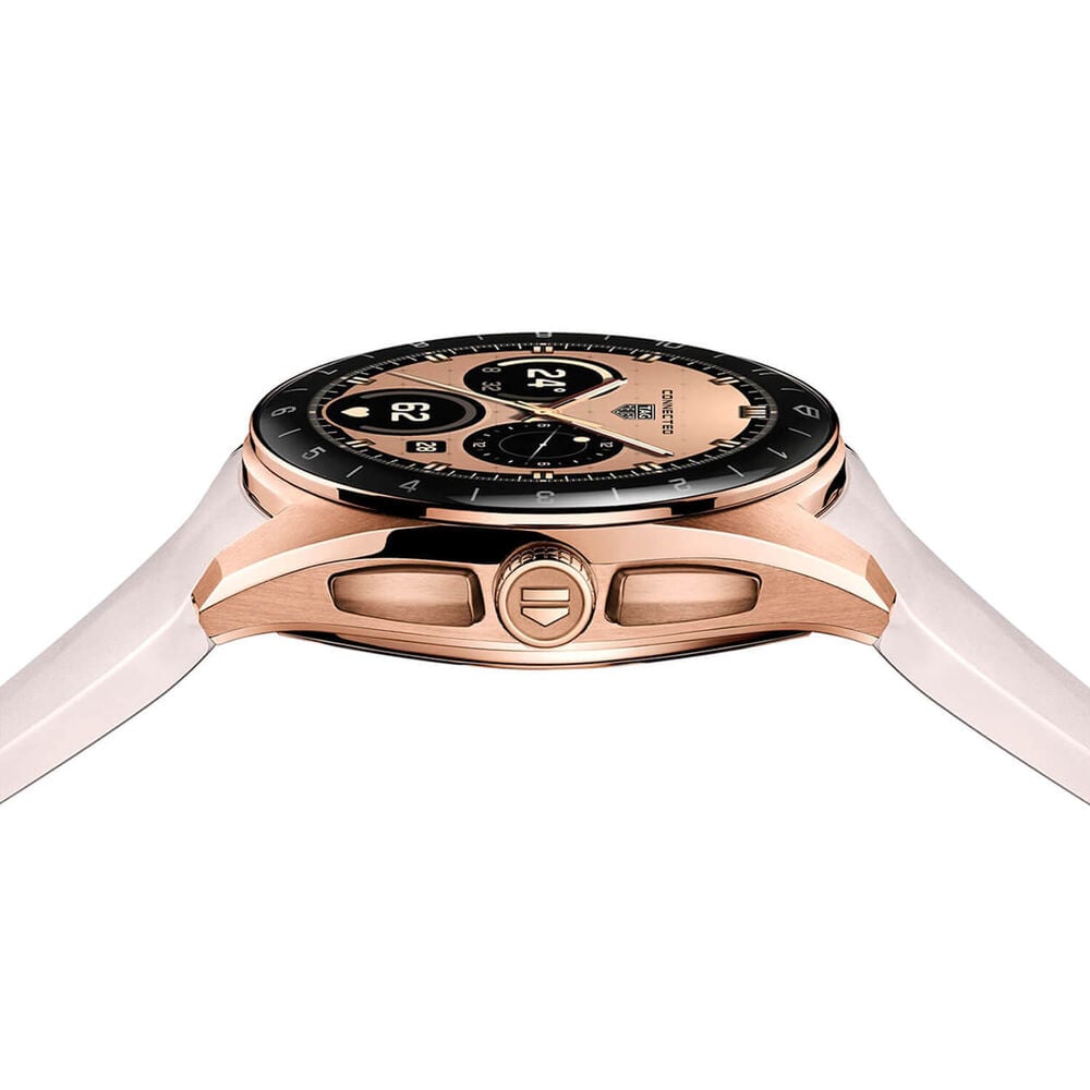 TAG Heuer Connected Calibre E5 Golden Bright Edition 40mm Dial Beige Rubber Strap Watch image number 3