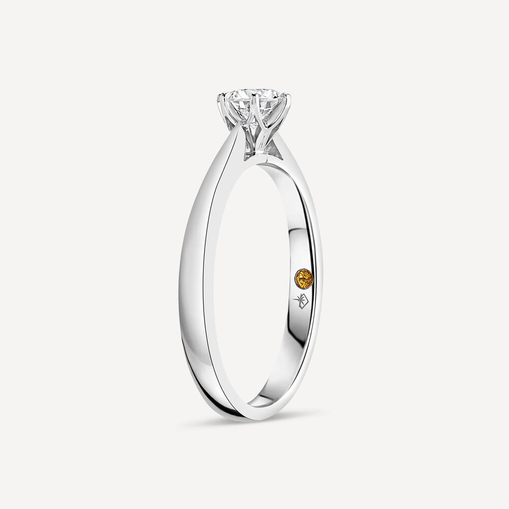 Northern Star 18ct White Gold 0.50ct Solitaire Diamond Ring image number 3