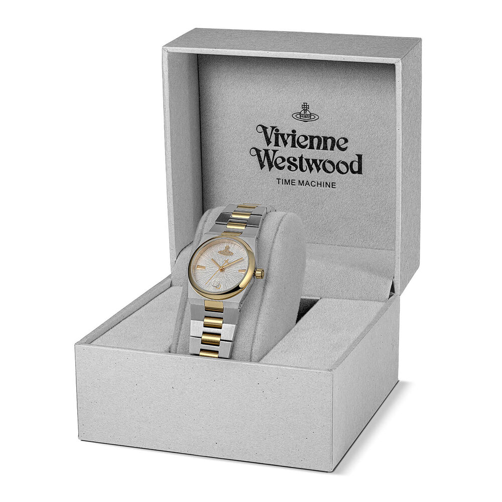 Vivienne Westwood The Hoxton 28mm Silver Dial Two Tone Steel Bracelet Watch image number 6