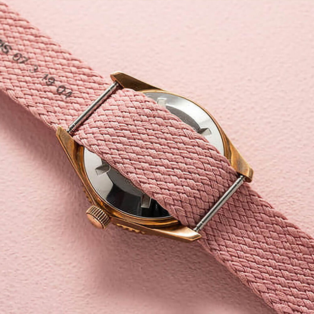 Oris Divers Sixty-Five 38mm Pink Dial Perlon Strap Watch image number 2