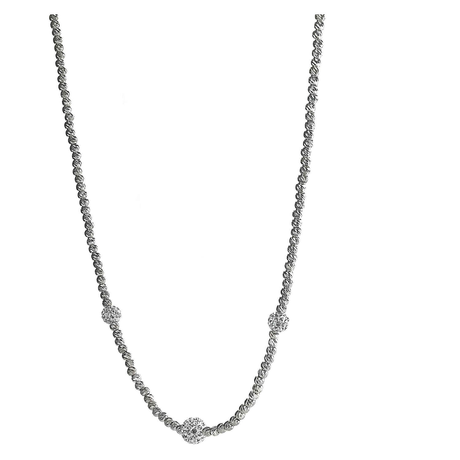 Ball cheap necklace silver