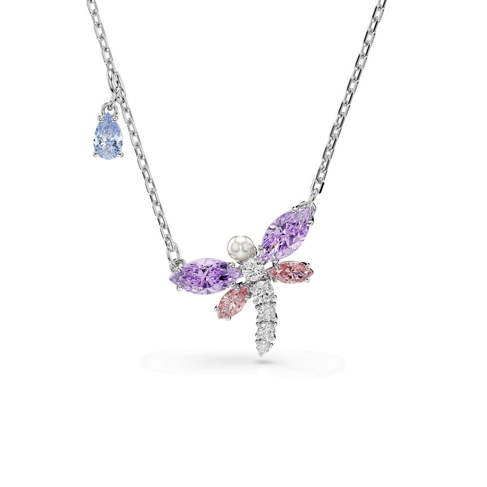 Swarovski x Ariana Grande Multicoloured Crystals & Cubic Zirconia Dragonfly Pendant