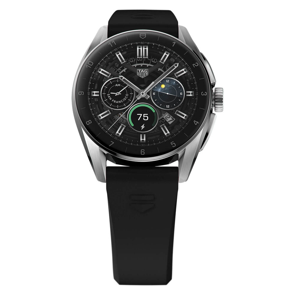 TAG Heuer Connected Calibre E4 42mm Touch Screen Black Rubber Strap Watch