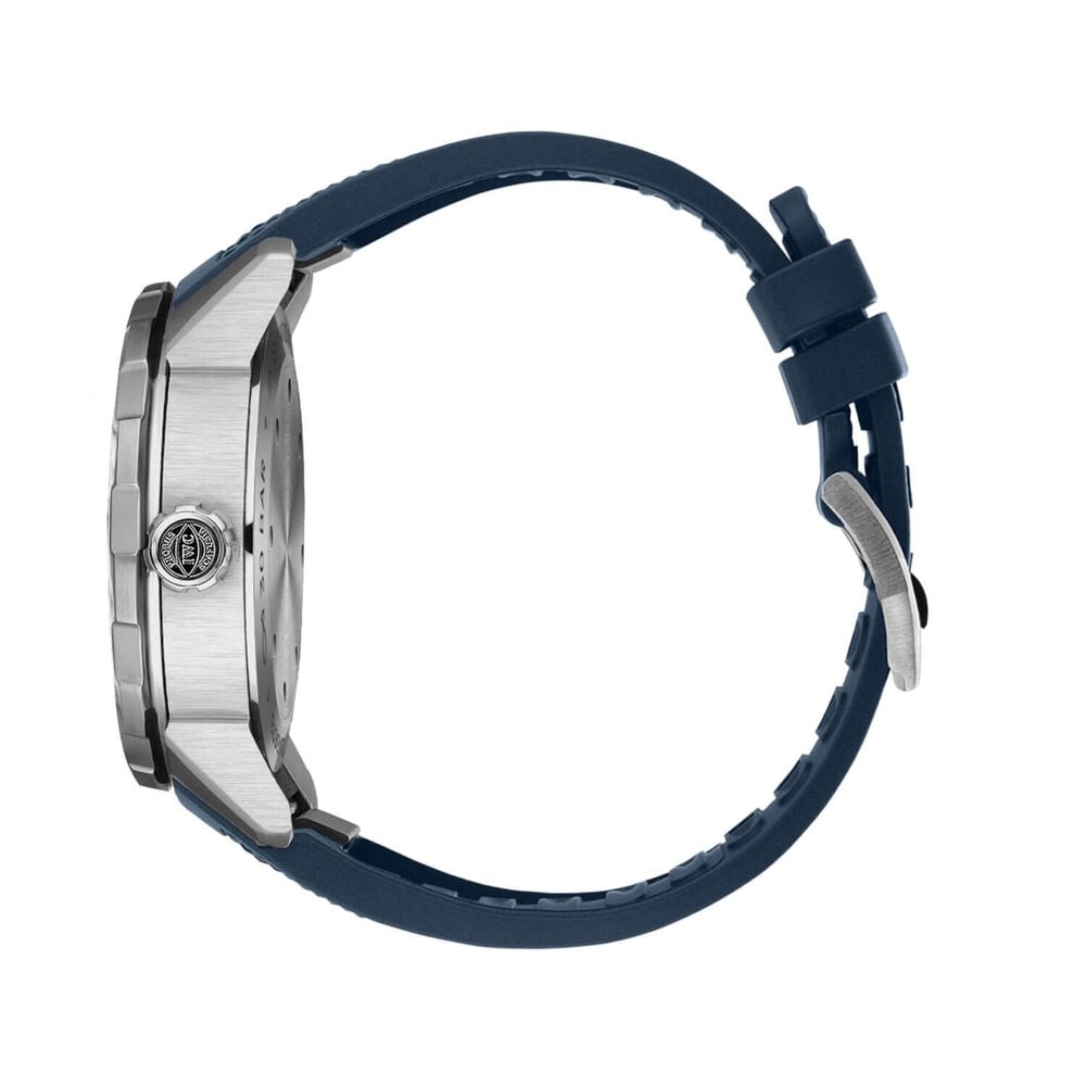 IWC Schaffhausen Aquatimer Automatic 42mm Blue Dial Strap Watch image number 4