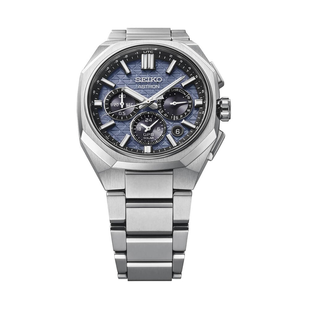 Seiko Astron 'Tesselate' 5X63 Nebula Grey Dial Titanium Bracelet Watch