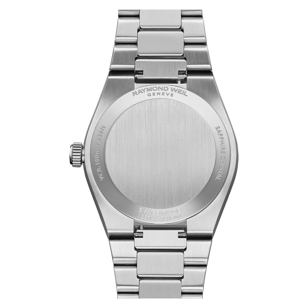 Raymond Weil A.R.T. 30mm Blue Dial Diamond Bezel Steel Bracelet Watch