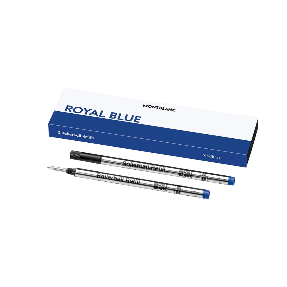 Montblanc Royal Blue Two Medium Rollerball Refills image number 0