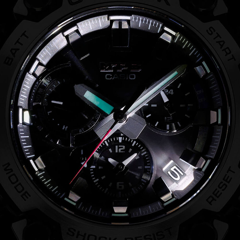 G-SHOCK MT-G 51.9mm Black Dial Steel Bracelet Watch image number 5
