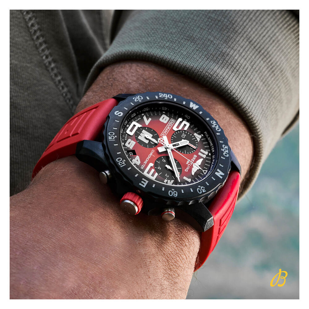 Breitling Endurance Pro Ironman 44mm Red Breitlite Rubber Strap Watch image number 6