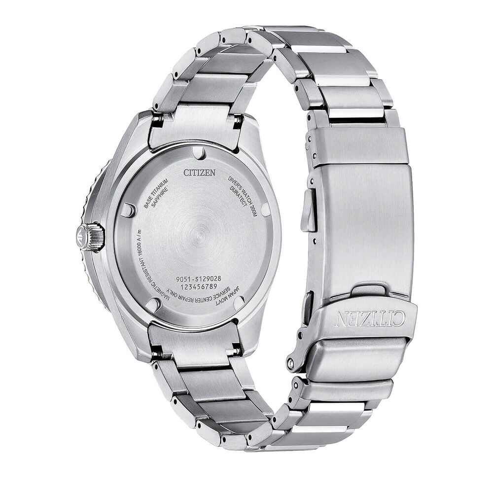 Citizen Promaster Dive 41mm Blue Dial Titanium Bracelet Watch image number 2