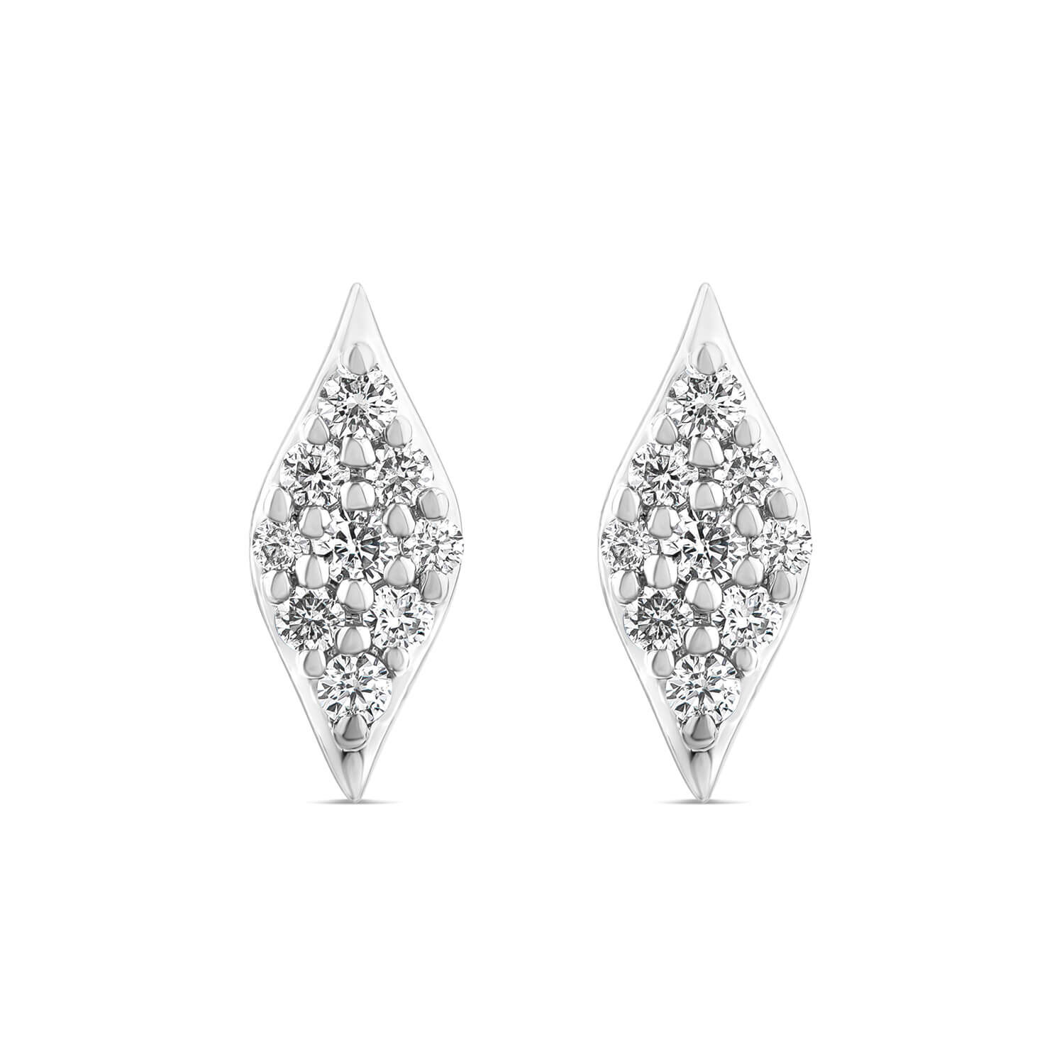 Diamond studs online white gold