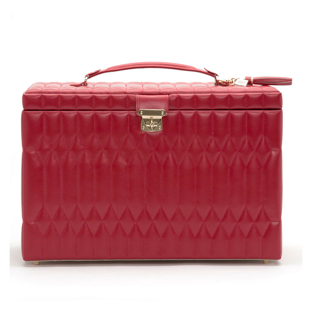 WOLF CAROLINE Extra Large Red Jewellery Case