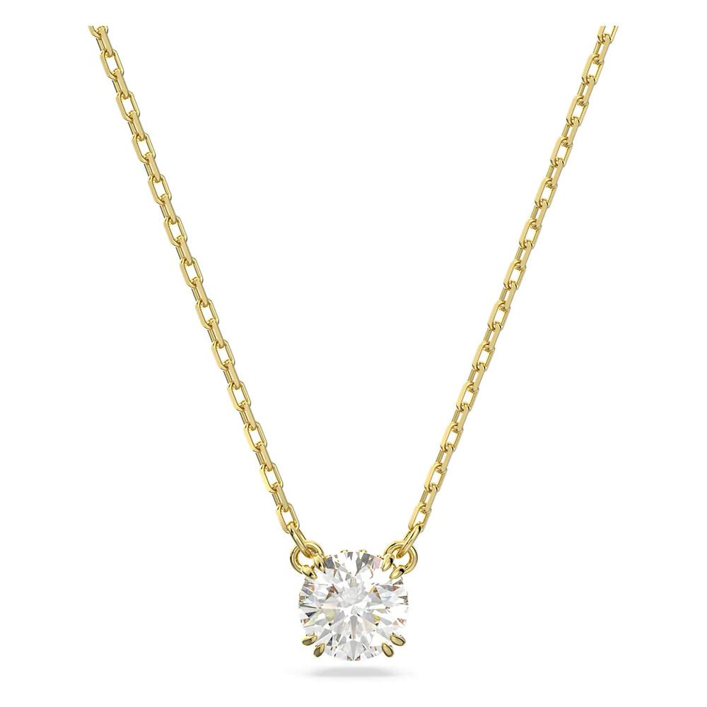 Swarovski Constella Yellow Gold Plated Cubic Zirconia Pendants