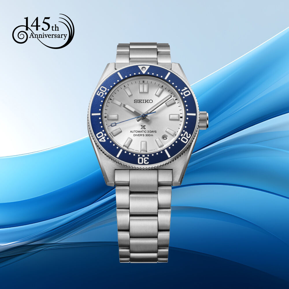 Seiko 145th Anniversary Prospex Diver's 1965 Heritage Limited Edition Silvertone Watch