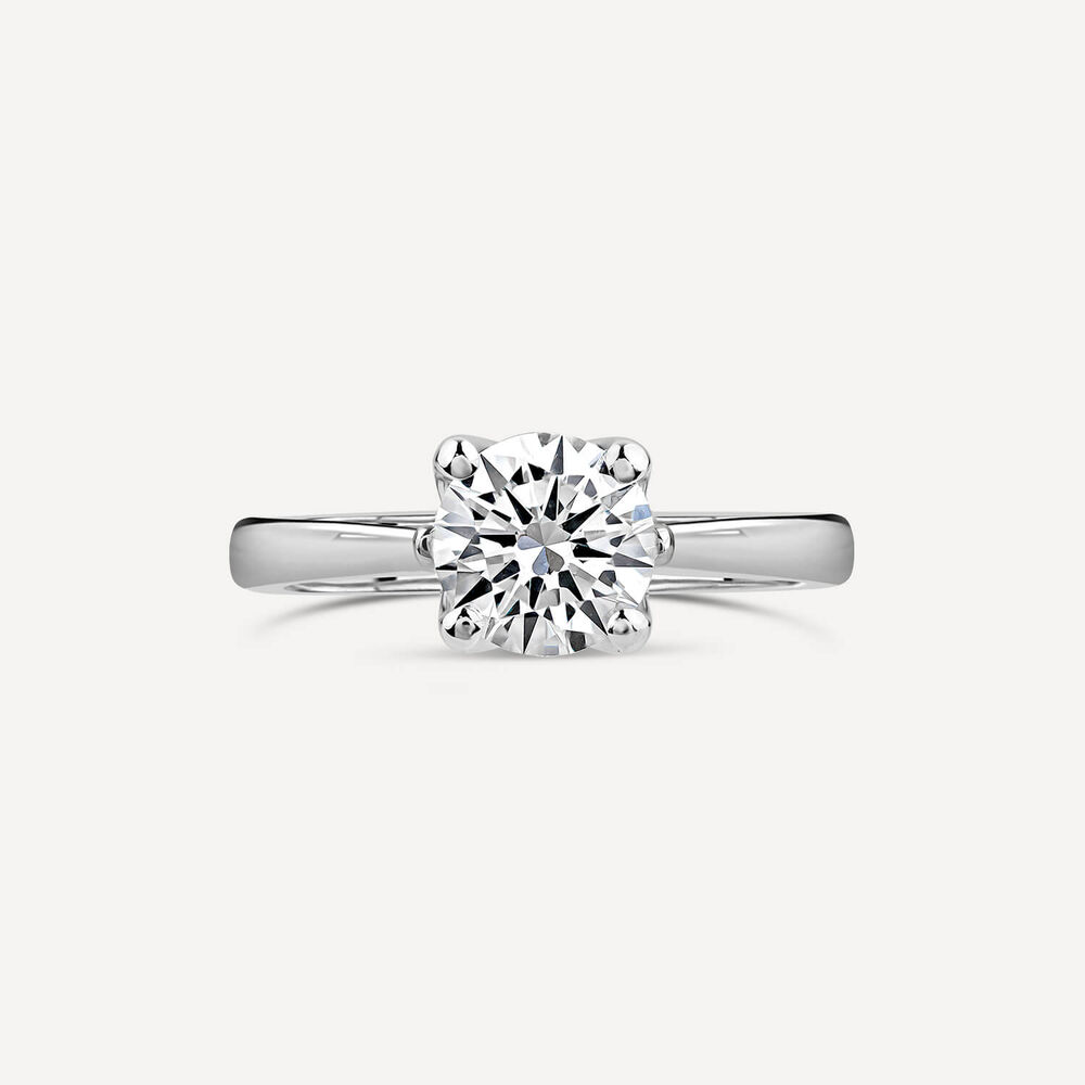 Born Platinum Lab Grown 1.20ct Round Brilliant Diamond Ring image number 1