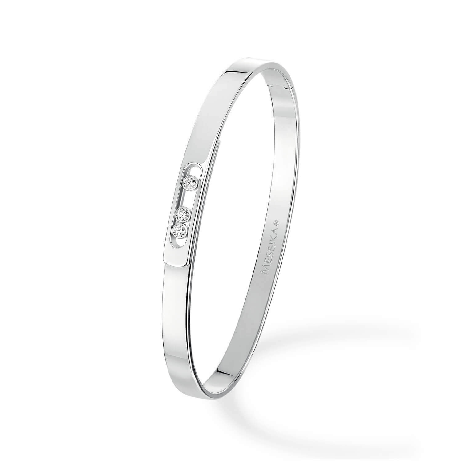 Bangle bracelet clearance white gold