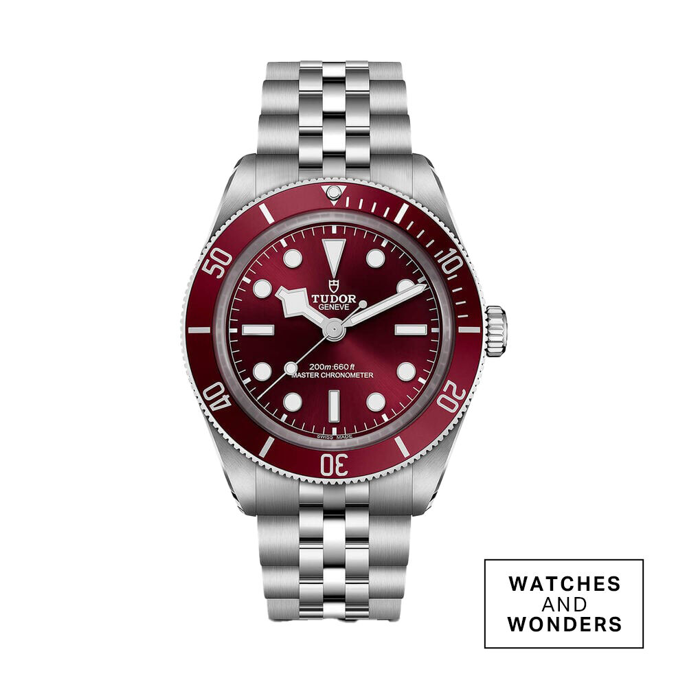 TUDOR Black Bay 58 39mm Burgundy Dial Steel Five-Link Bracelet Watch