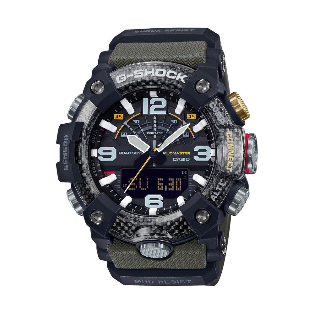 G-SHOCK Master of G Land Mudmaster 55.4mm Dial Green Resin Strap Watch image number 0