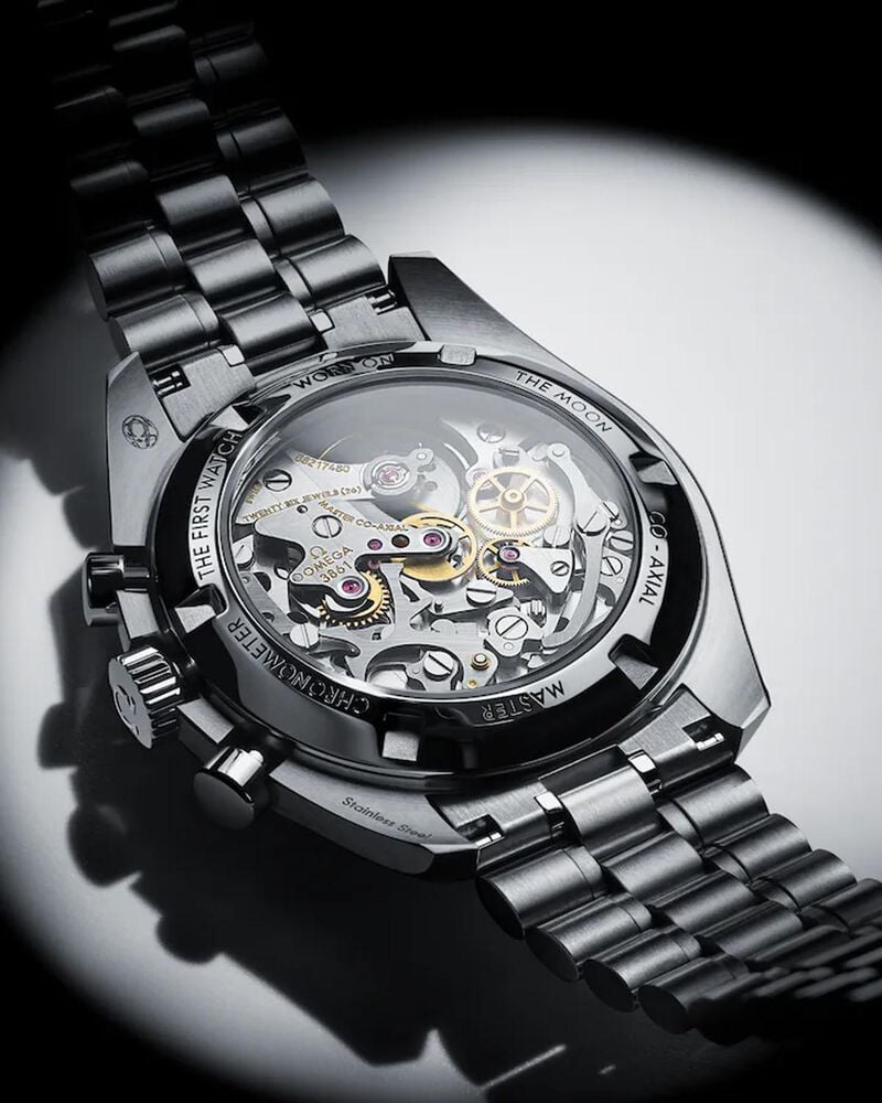 OMEGA Speedmaster Moonwatch Professional 42mm White Dial Steel Bracelet Watch image number 6