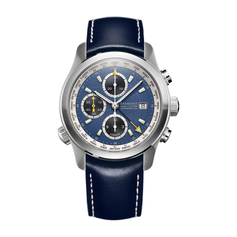Bremont Alt1-WT Blue Dial Blue Strap Gents Watch image number 0