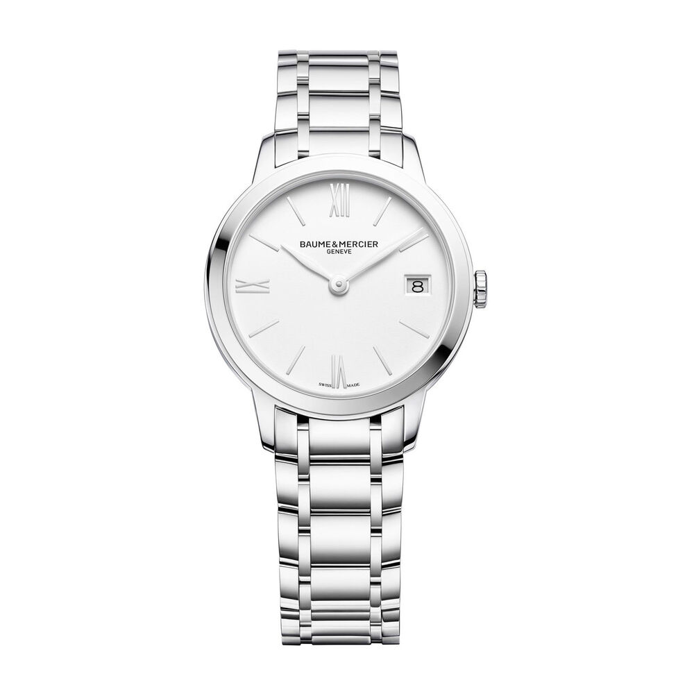 Baume & Mercier Classima White Dial Steel Bracelet Ladies' Watch image number 0