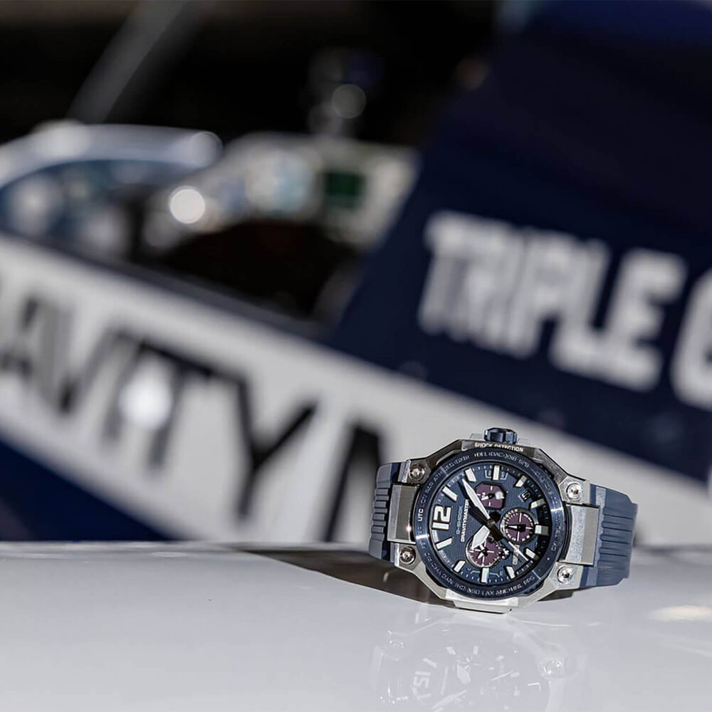 G-SHOCK Master of G Gravitymaster 56.7mm Blue Dial & Blue Strap Watch