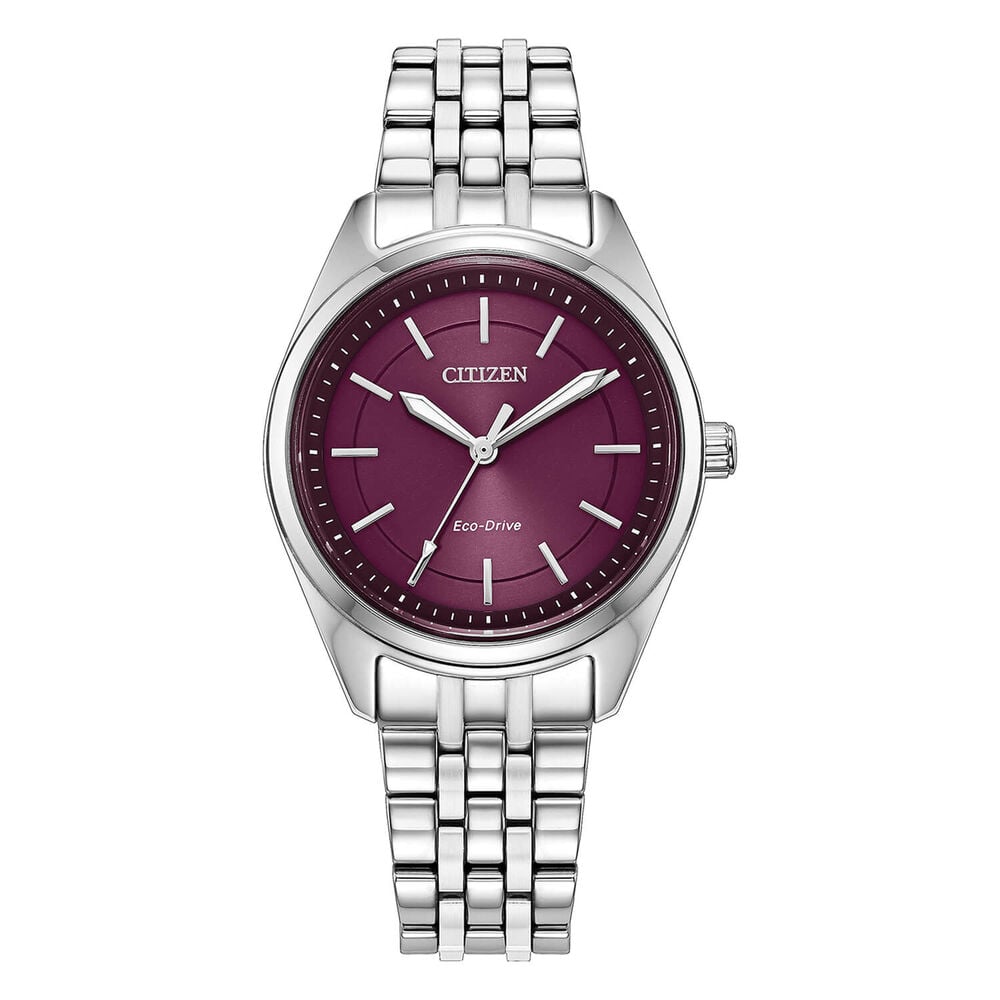Citizen Peyten 30mm Purple Dial Steel Bracelet Watch