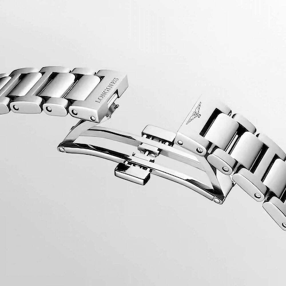 Longines Conquest 30mm White Dial Stainless Steel Bracelet Watch