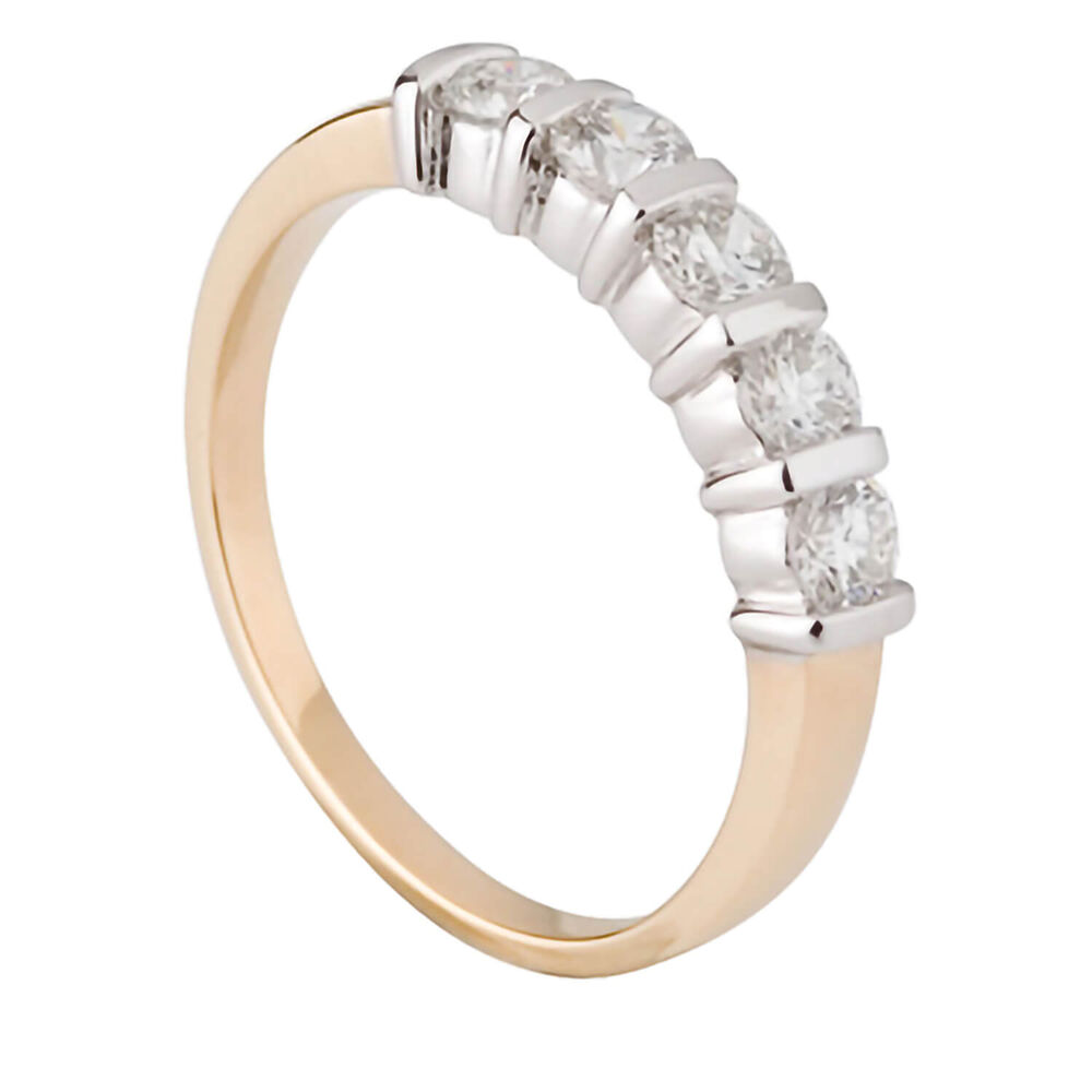 18ct gold 0.75 carat diamond ring image number 0