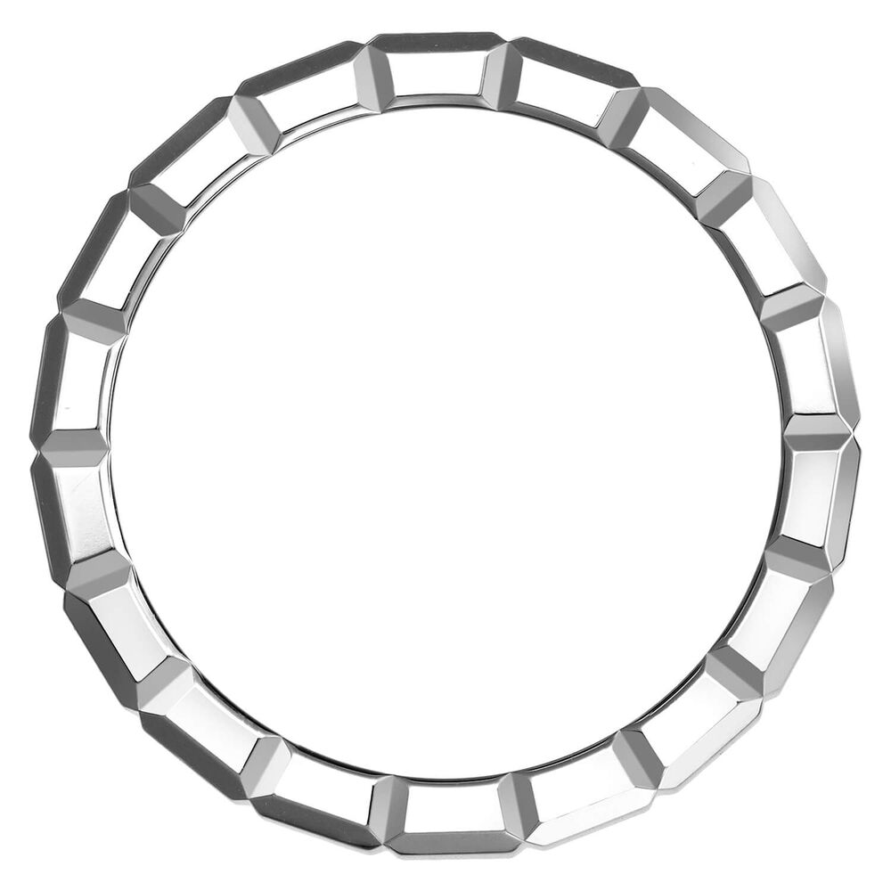 Chopard Ice Cube 18ct White Gold Plain Medium Thickness Band Ring (UK Size Q - R) image number 2