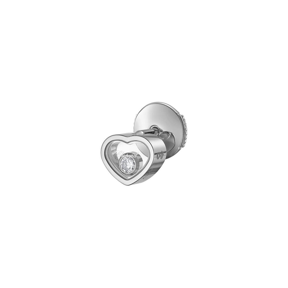 Chopard My Happy Hearts 1 Diamond White Gold Single Stud Earring