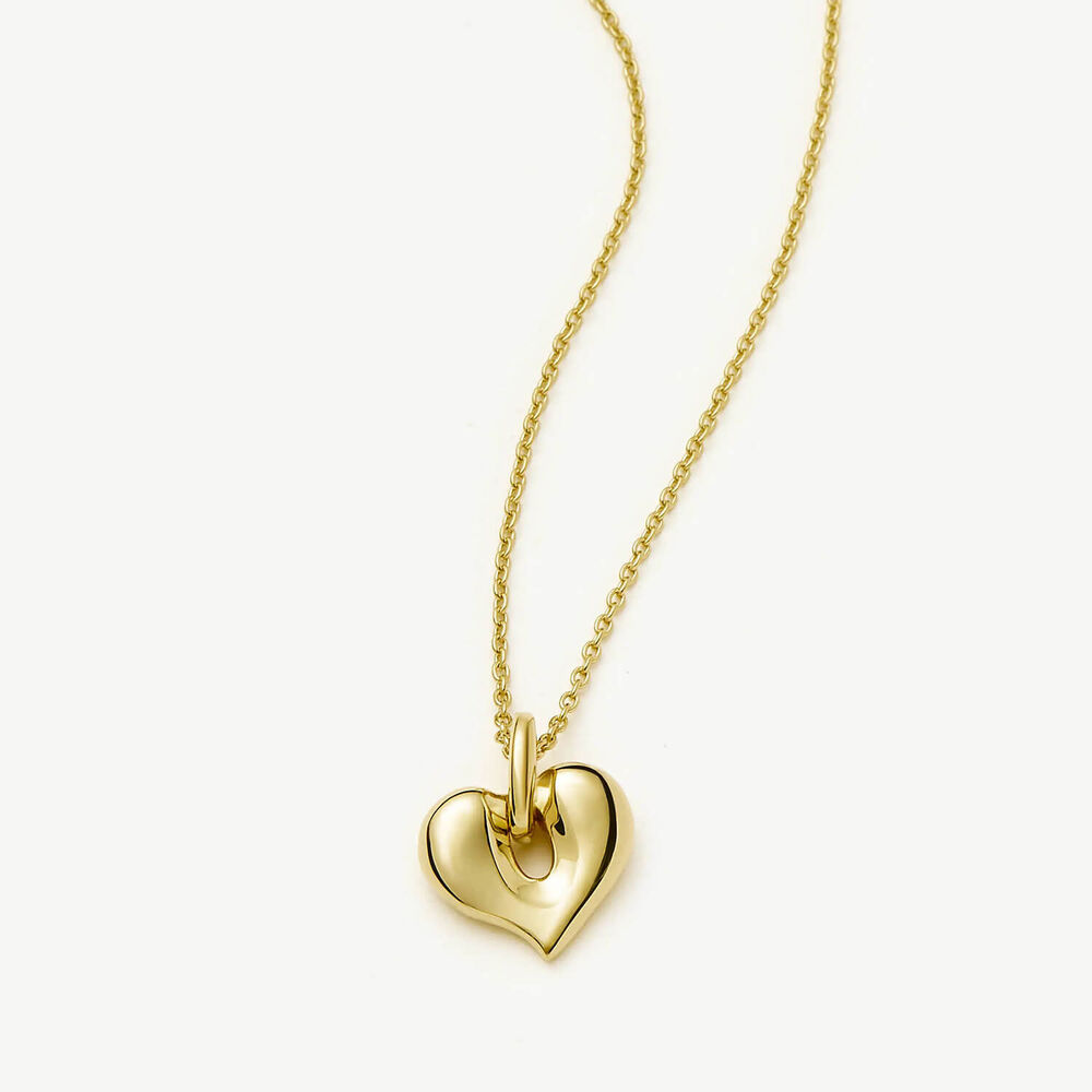 Missoma 18ct Gold Plated Brass Molten Heart Pendant Necklace