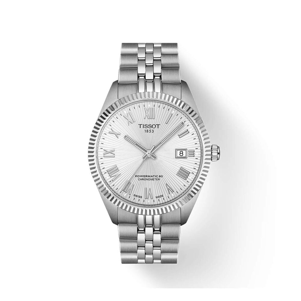 Tissot Ballade 39mm Silver Dial Steel Bracelet Watch image number 0